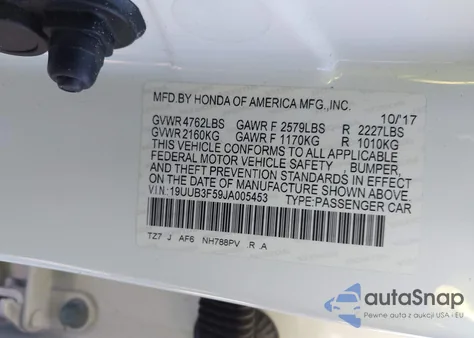 2018 Acura Tlx Tech Pkg из США, поврежденный, VIN 19UUB3F59JA005453